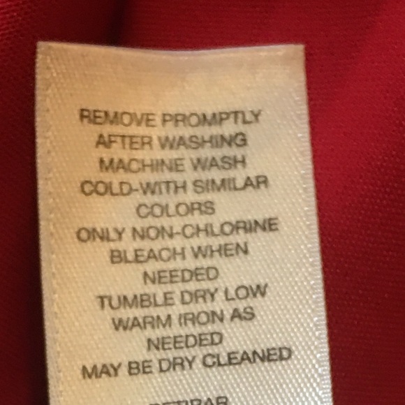 CHICO’S RED NO-IRON SATEEN LONG SLEEVE SHIRT - Picture 8 of 16